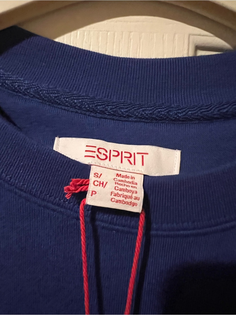 Esprit Royal Blue Embroidered Logo Sweatshirt - Picture 3 of 5